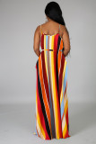 EVE Fashion Print Sling Loose Sling Maxi Dress XMY-9432