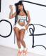 EVE Printed Spaghetti Straps Small Vest IV-8412
