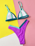 EVE Sexy Color Block Two Piece Bikinis CSYZ-A17H