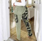 EVE Camouflage Patchwork Pocket Casual Pants XCFF-366