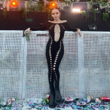 EVE Fashion Sexy Hollow Out Long Sleeve Jumpsuits MXBF-M22JP583