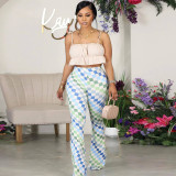 EVE Casual Print Flare Pants CH-23051