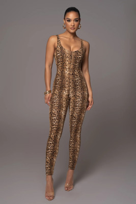 EVE Print Sleeveless U Neck Jumpsuit MZ-2802