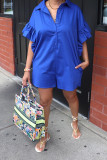 EVE Plus Size Casual Solid Color Rompers MK-3166