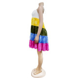EVE Fashion Multicolour Print Sling Dress GFYX-6509