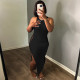 EVE Fashion Sexy Splice Split Maxi Dress GLF-10130