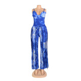 EVE Casual Print Sling Tassel Pants Two Piece Set AIL-247