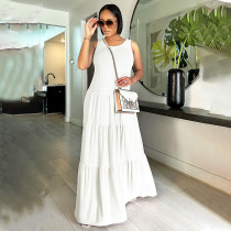 EVE Sleeveless Solid Color Maxi Dress SFY-2332