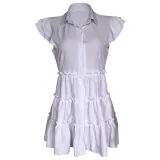 EVE Solid Color Sleeveless Shirt Dress OMY-MY11008