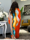 EVE Printed Loose Long-sleeved Jacket Cape LSD-1359