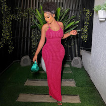 EVE Backless Sexy Solid Maxi Dress DLSF-K23D26525