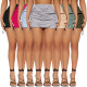EVE Solid Drawstring Pleated Sport Skirts ASL-6670