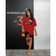 EVE Letter Print Loose Two Piece Shorts Set HGL-9009041