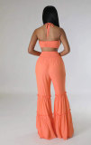 EVE Casual Fashion Solid Halter Jumpsuit XHXF-8671
