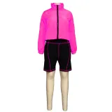 EVE Contrast Color Patchwork Long Sleeve Shorts Sport Set YF-9394