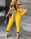 EVE Casual Leopard Print Slit Two Piece Pants Set SHD-D9620