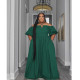 EVE Plus Size Solid Color Big Swing Maxi Dress QYXZ-9131