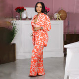 EVE Long Sleeve Print Pants Three Piece Set SFY-2337