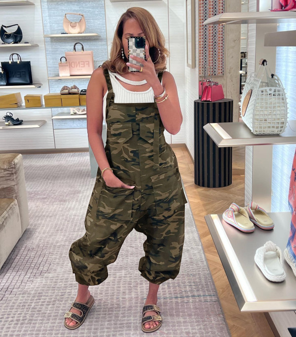 EVE Hip Hop Loose Camouflage Overalls Jumpsuit AIL-248