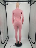 EVE Color Blocking Print Long Sleeve Slim Sport Suit YIM-112