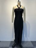 EVE Solid Color Irregular Sexy Maxi Dress NY-10585
