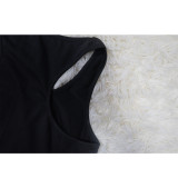 EVE Solid Long Sleeve Coat+U Neck Vest+Pencil Pants 3 Piece Set YF-10584