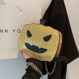 EVE Halloween Pumpkin Sequin Chain Shoulder Crossbody Bag HCFB-121