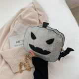 EVE Halloween Pumpkin Sequin Chain Shoulder Crossbody Bag HCFB-121