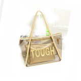 EVE Pvc Transparent Jelly Tote Mother Daughter Bag HCFB-TOU