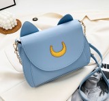 EVE Solid Color Kitten Casual Crossbody Crescent Bag HCFB-20837