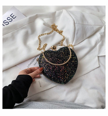 EVE Sequin Heart Tote Crossbody Evening Bag HCFB-352207
