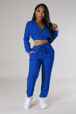 EVE Velvet Solid Color Hooded Two Piece Pants Set YD-8782-B12