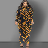 EVE Plus Size Long Sleeve Long Cardigan And Pants Two Piece Set GDAM-218313
