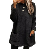 EVE Plus Size Long Sleeve Plush Sweater T-Shirt QCRF-QC8300