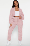 EVE Casual Solid Color Long Sleeve Two Piece Pants Set YD-8785