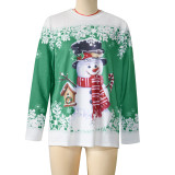 EVE Christmas Print Long Sleeve Sweatshirt SH-390823