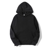 EVE Plus Size Padded Solid Hooded Sport Sweatshirt GXWF-00029