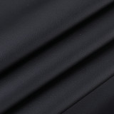 EVE Solid Long Sleeve Lapel Neck Pleated Mini Dress FL-21618