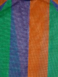 EVE Stripe Color Blocking Mesh Slit Midi Dress SH-P390520