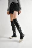 Plus Size Simple Warm Knee Boots ZPTX-2036-1