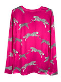 EVE Leopard Print Long Sleeve Casual T-Shirt DAI-A083