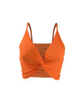 EVE Sexy Solid Color Knotted Cami Top ML-M7469