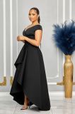 EVE Plus Size Solid Color Sleeveless Big Swing Maxi Dress NY-10629