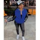 EVE Fashion Color Block Leather Sleeve Baseball Jacket WMEF-20036
