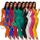 EVE Sleeveless Solid Color Bodysuit And Tassel Pants 2 Piece Set AIL-AL223