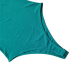 EVE Sleeveless Solid Color Bodysuit And Tassel Pants 2 Piece Set AIL-AL223