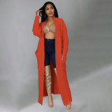 EVE Plus Size Fashion Long Sleeve Long Sweater Jacket GOSD-6813