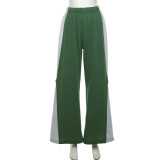 EVE Contrast Color Patchwork Straight Pants XEF-37441