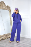 EVE Solid Color Hooded Sweatshirt And Pants Two Piece Set FENF-290