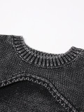 EVE Fashion Vest Pullover Crew Neck Knit Two Piece Set DF-TSE638569